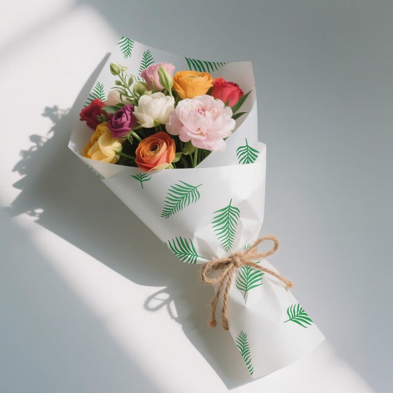 Ethanberg 120 Sheets Gift Wrapping Tissue Paper Bulk, Tropical Palm Leaves Tissue Paper for Gift Bags, Decorative Art Papers for DIY Crafts Wedding Birthday Baby Showers Holiday Party Decor, 20x14 Inches - Image 4